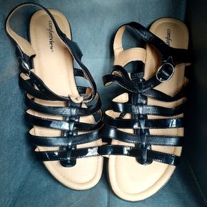 Comfortview Black Sandal